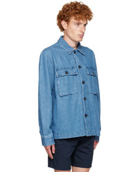 Veste-chemise en denim bleu clair Officine Generale