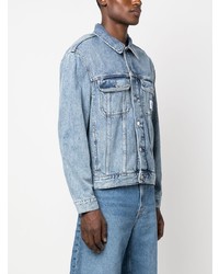 Veste-chemise en denim bleu clair Calvin Klein Jeans