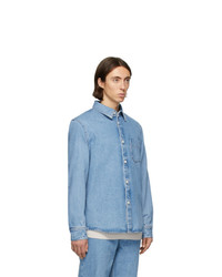 Veste-chemise en denim bleu clair A.P.C.