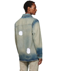 Veste-chemise en denim bleu clair Off-White