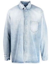 Veste-chemise en denim bleu clair Martine Rose