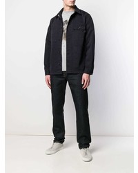 Veste-chemise en denim bleu marine PS Paul Smith