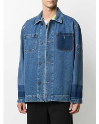 Veste-chemise en denim bleue McQ