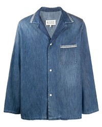 Veste-chemise en denim bleue Maison Margiela