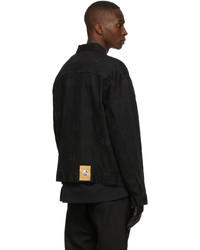 Veste-chemise en denim noire 44 label group
