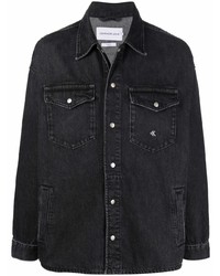 Veste-chemise en denim noire Calvin Klein Jeans