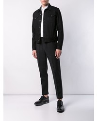 Veste-chemise en denim noire Givenchy