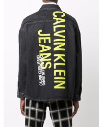 Veste-chemise en denim noire Calvin Klein Jeans