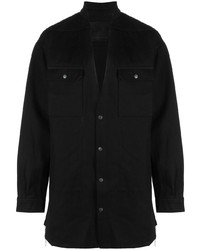 Veste-chemise en denim noire Rick Owens