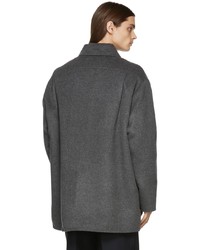 Veste-chemise en laine gris foncé Acne Studios