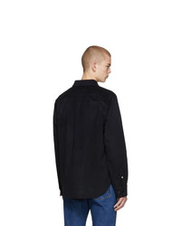 Veste-chemise en laine noire Rag and Bone