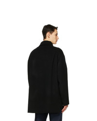 Veste-chemise en laine noire Acne Studios