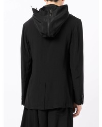 Veste-chemise en laine noire Yohji Yamamoto