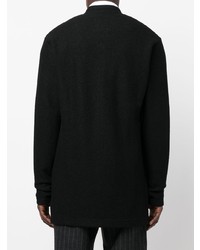 Veste-chemise en laine noire Yohji Yamamoto