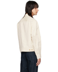 Veste-chemise en lin beige Jacquemus