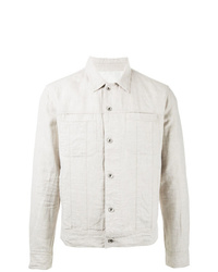 Veste-chemise en lin blanche