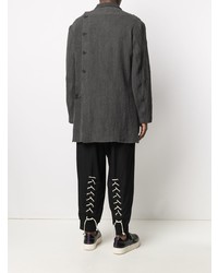 Veste-chemise en lin gris foncé Yohji Yamamoto