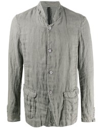 Veste-chemise en lin grise Poème Bohémien