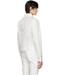 Veste-chemise en nylon blanche Kanghyuk