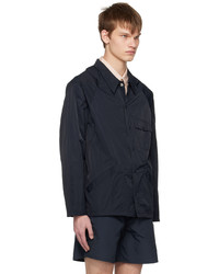 Veste-chemise en nylon bleu marine Adsum