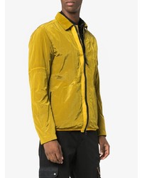 Veste-chemise en nylon jaune Stone Island