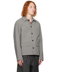 Veste-chemise en nylon matelassée grise SAGE NATION