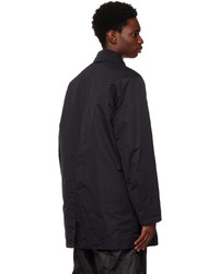 Veste-chemise en nylon matelassée noire Stone Island