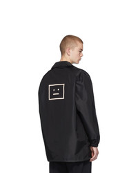 Veste-chemise en nylon noire Acne Studios