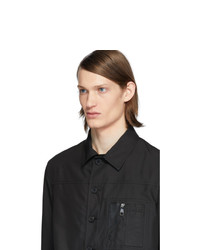 Veste-chemise en nylon noire Neil Barrett