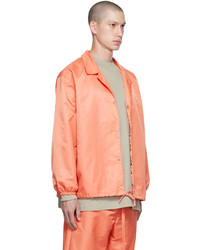 Veste-chemise en nylon orange Essentials