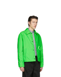 Veste-chemise en nylon verte Givenchy