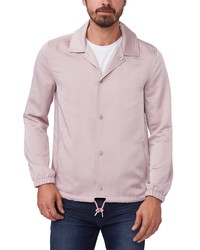 Veste-chemise en satin rose