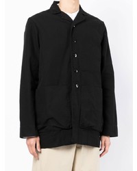 Veste-chemise en toile noire Toogood