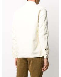 Veste-chemise en velours côtelé beige Stone Island