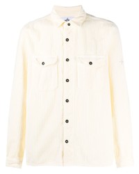 Veste-chemise en velours côtelé beige Stone Island