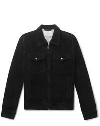 Veste-chemise en velours côtelé noire Frame