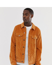 Veste-chemise en velours côtelé orange ASOS DESIGN