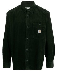 Veste-chemise en velours côtelé vert foncé Carhartt WIP