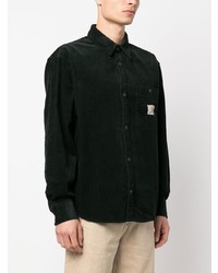 Veste-chemise en velours côtelé vert foncé Carhartt WIP