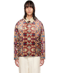 Veste-chemise en velours imprimée multicolore Isabel Marant