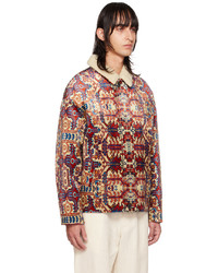 Veste-chemise en velours imprimée multicolore Isabel Marant