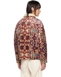 Veste-chemise en velours imprimée multicolore Isabel Marant