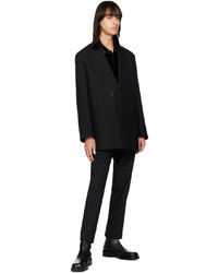 Veste-chemise en velours noire Jil Sander