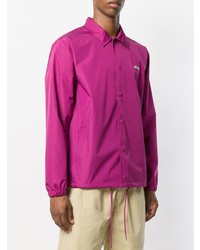 Veste-chemise fuchsia Stussy