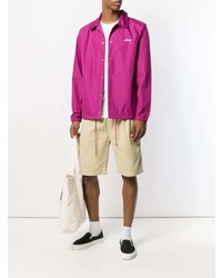 Veste-chemise fuchsia Stussy