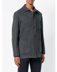 Veste-chemise gris foncé Lardini