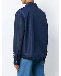 Veste-chemise imprimée bleu marine Calvin Klein 205W39nyc