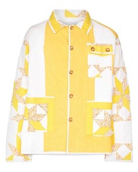 Veste-chemise imprimée jaune Bode