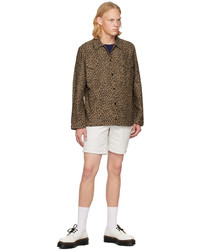 Veste-chemise imprimée léopard marron rag & bone