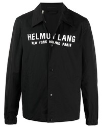 Veste-chemise imprimée noire et blanche Helmut Lang